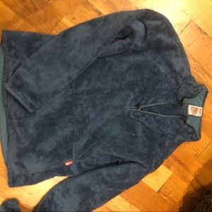 Teal North Face Osito Fuzzy Pullover